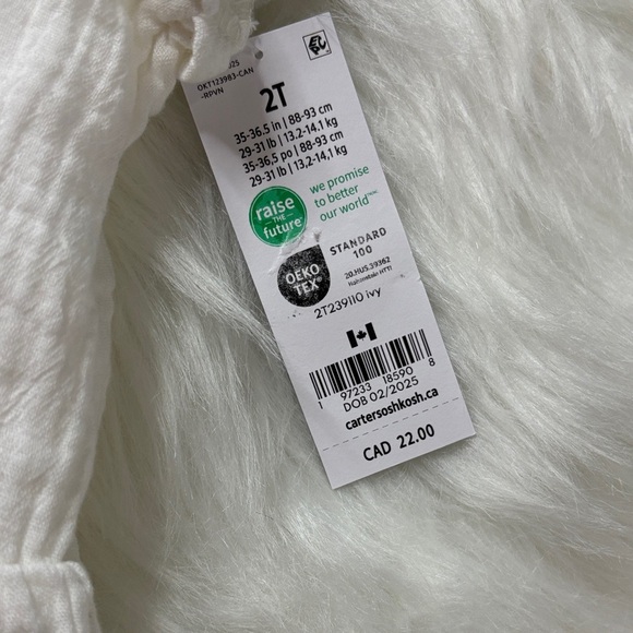 OshKosh B'gosh Cream Ruffle Dress - Picture 5 of 6